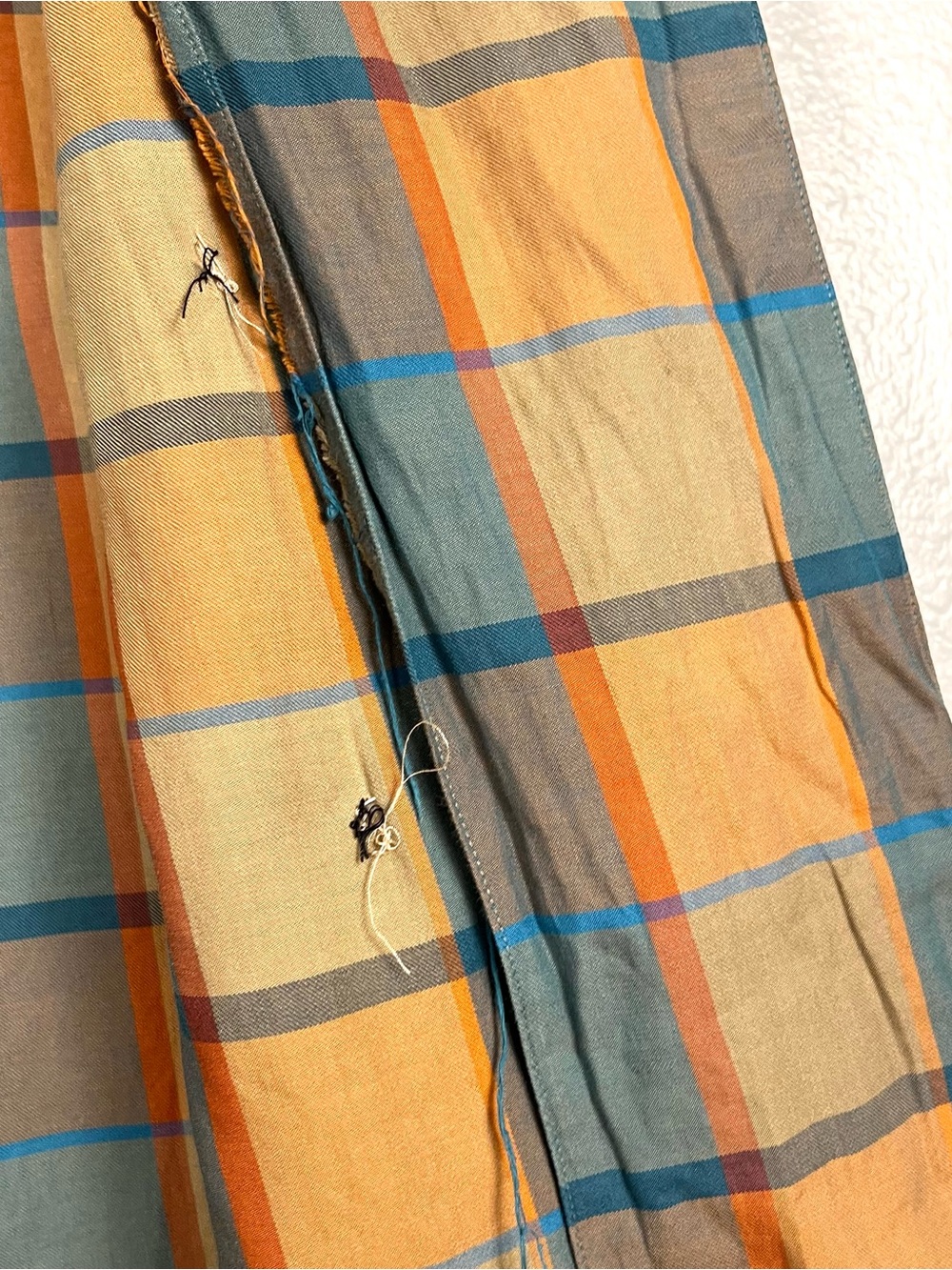 Christian Dior Vintage Separates Plaid Buttondown Long Sleeve Blouse Top Size 8 - Picture 9 of 9